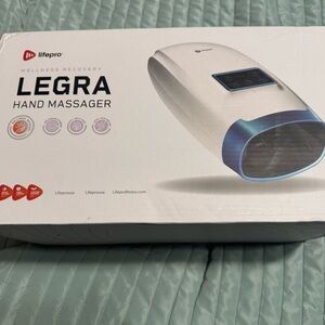 Legra Hand Massager - White and Blue